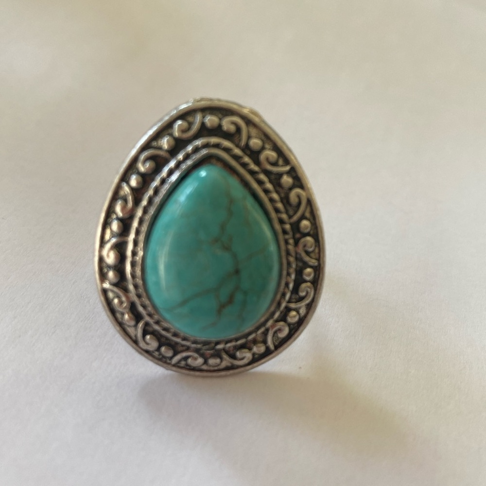 Silver rings Natural Turquoise Rings